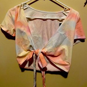 Hollister tie dye crop